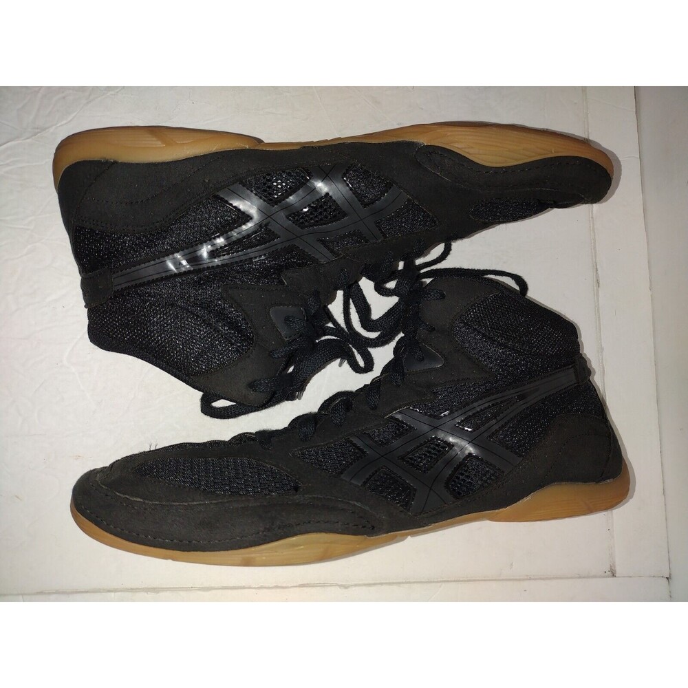 Asics Matflex J306N Men's Wrestling Shoes US Size 14 Black Athletic Lace Up